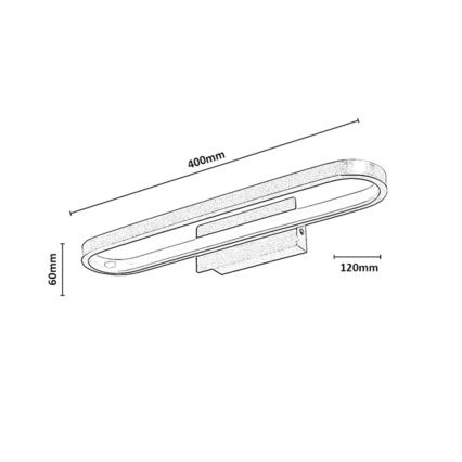 Rabalux - LED Koupelnové osvětlení zrcadla LED/15W/230V IP44 40 cm