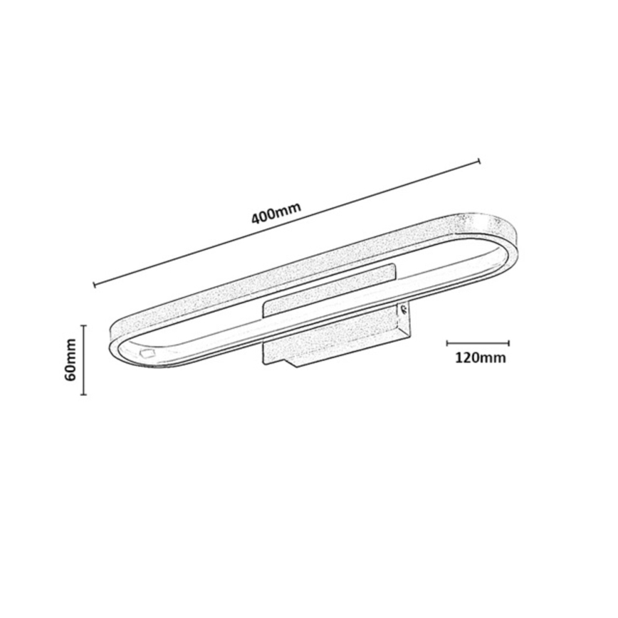 Rabalux - LED Koupelnové osvětlení zrcadla LED/15W/230V IP44 40 cm