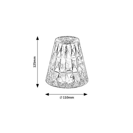 Rabalux - LED RGB Stmívatelná nabíjecí stolní lampa LED/2W/5V 3000K