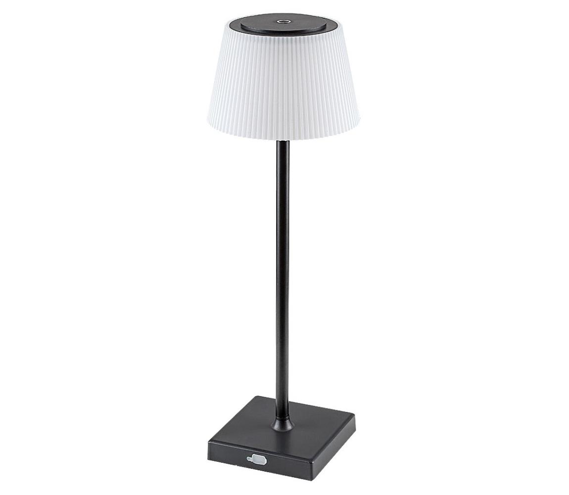 Rabalux Rabalux 76010-LED Stmívatelná nabíjecí stolní lampa TAENA LED/4W/3,7V IP44 černá RL76010