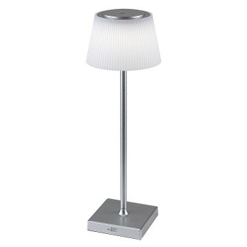 Rabalux - LED Stmívatelná nabíjecí stolní lampa LED/4W/3,7V 1800 mAh 3000-5000K IP44 stříbrná