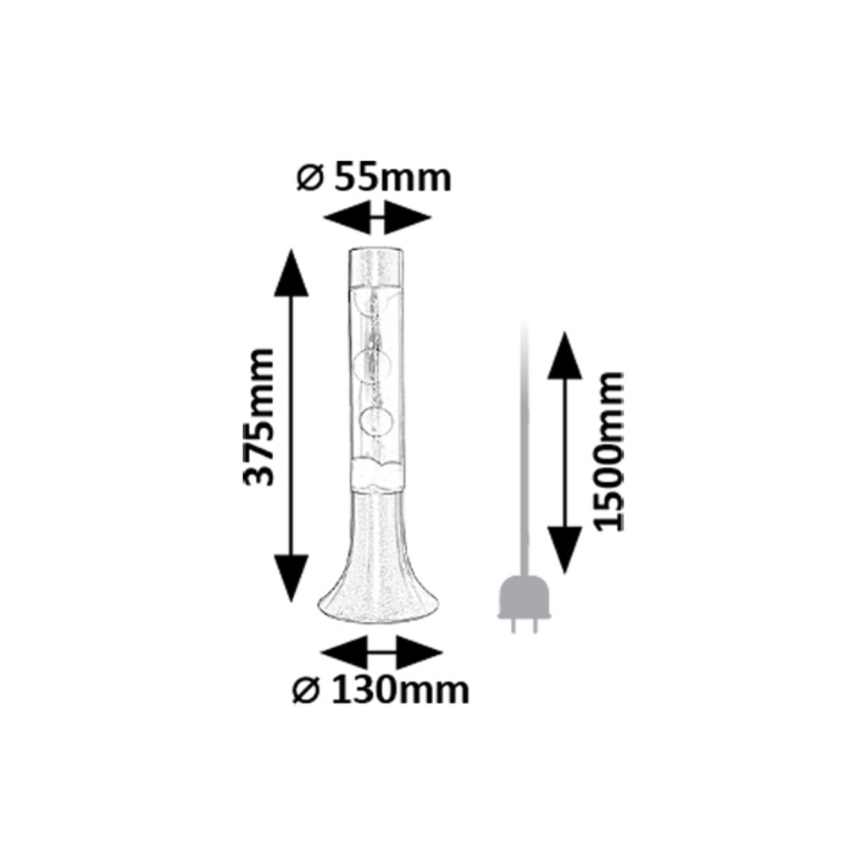 Rabalux - LED Lávová lampa LED/25W/230V