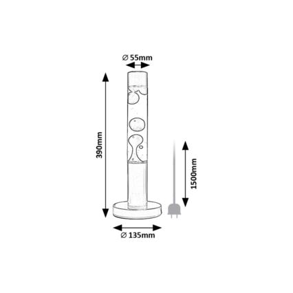 Rabalux - LED Lávová lampa LED/25W/230V