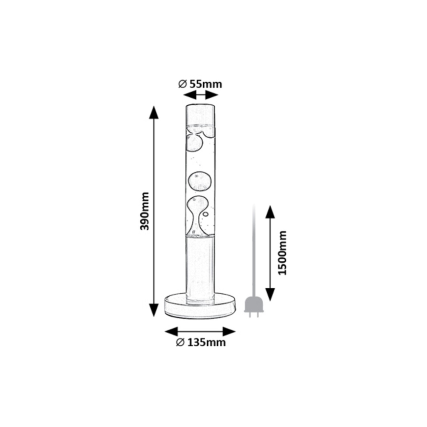 Rabalux - LED Lávová lampa LED/25W/230V