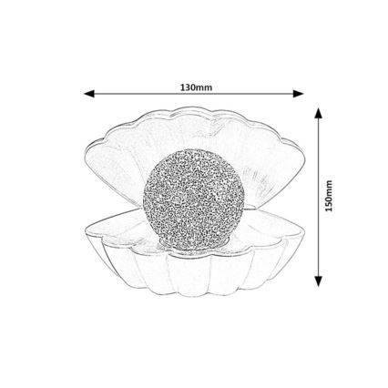 Rabalux - LED RGB Dekorační lampa LED/0,8W/3xAAA