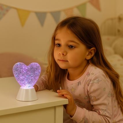 Rabalux - LED RGB Dekorační lampa LED/0,8W/3xAA srdce