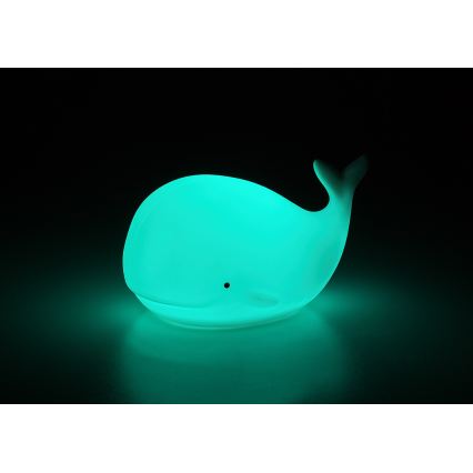 Rabalux - LED RGB Dotykové noční světlo LED/0,05W/1xCR2032 velryba