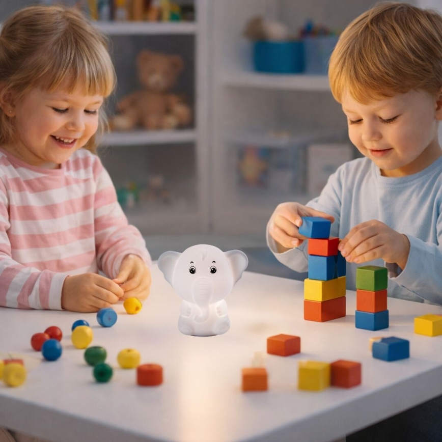 Rabalux - LED RGB Dotykové noční světlo LED/0,05W/1xCR2032 slon