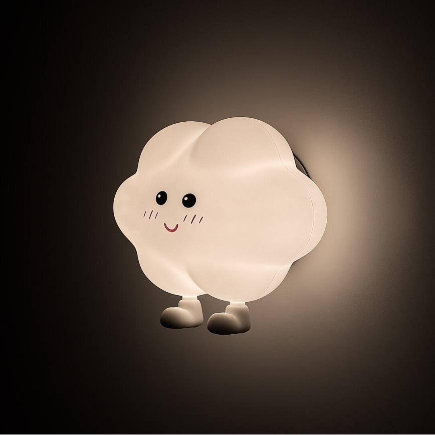 Rabalux - LED Stmívatelné nabíjecí dotykové dětské noční světlo LED/2,7W/5V 200 mAh mrak