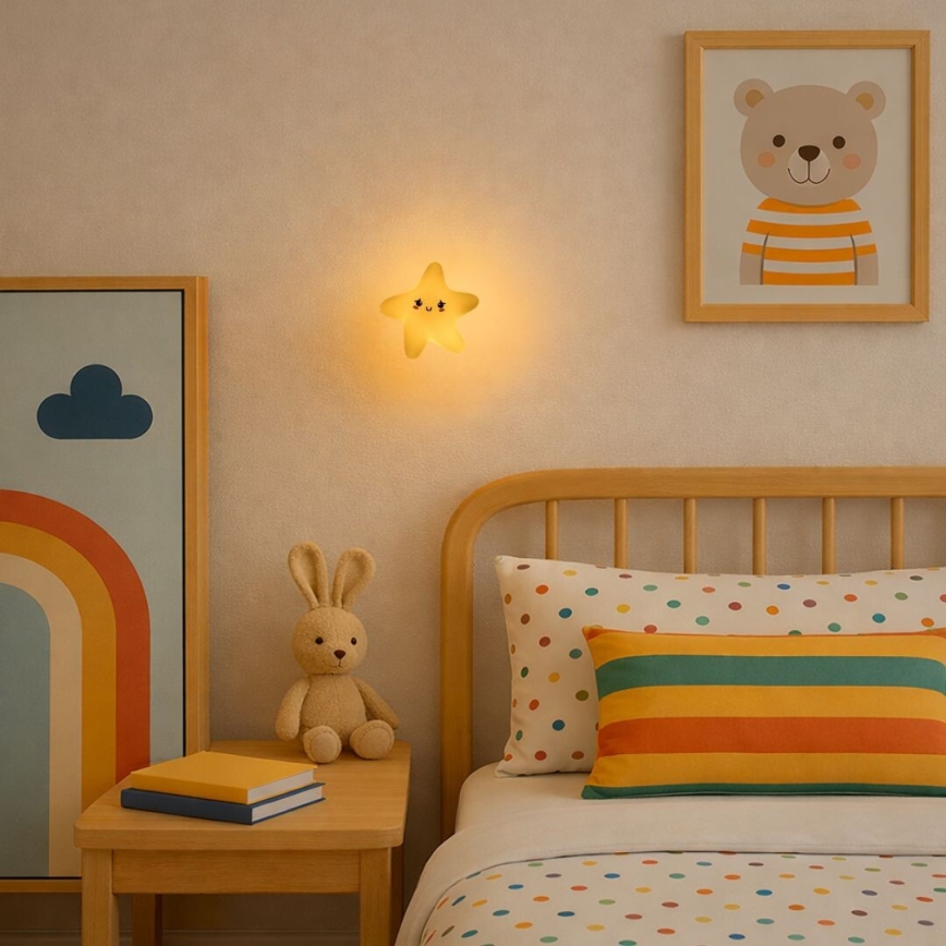 Rabalux - LED Stmívatelné nabíjecí dotykové dětské noční světlo LED/2,7W/5V 200 mAh hvězda