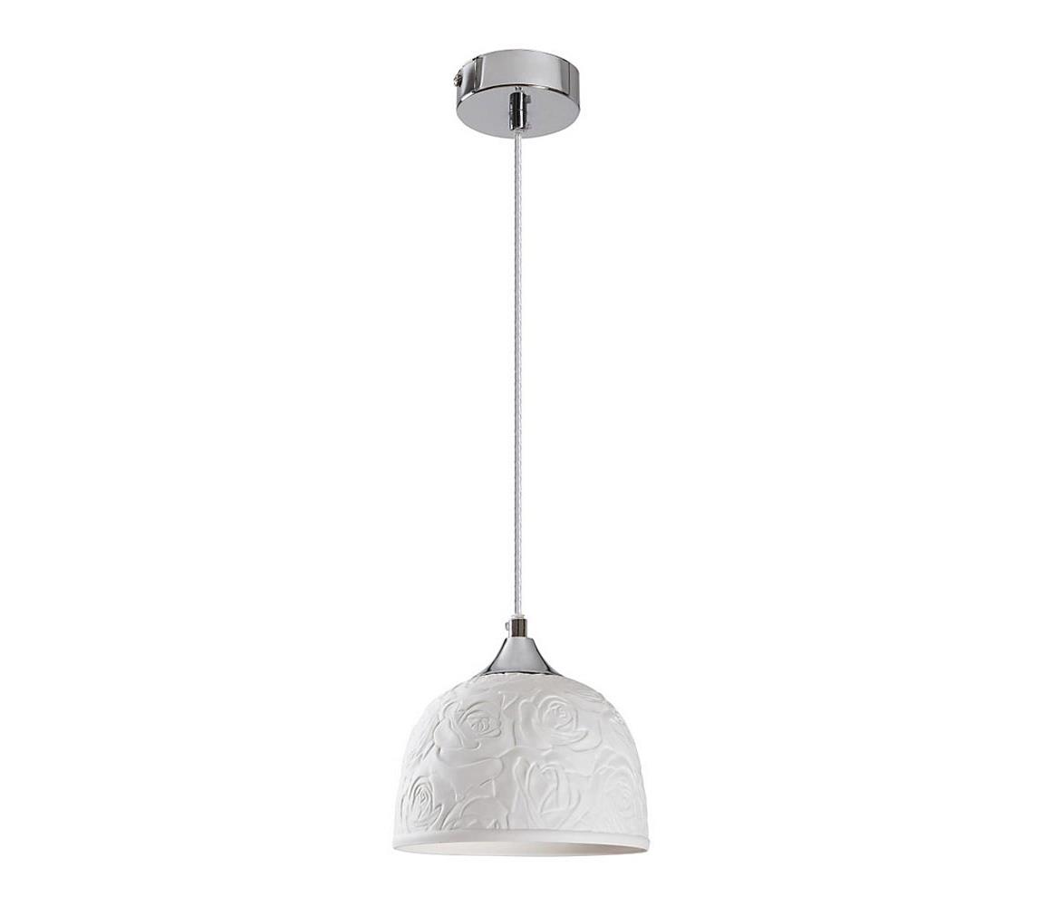 Rabalux Rabalux 7606 - Lustr na lanku ROSALIE 1xE27/40W/230V bílá RL7606