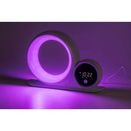Rabalux - LED RGB Stolní lampa s reproduktorem LED/5W/230V