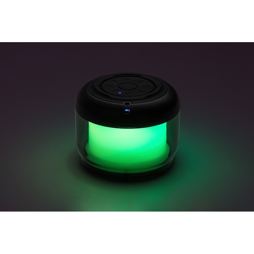 Rabalux - RGB Stolní lampa s reproduktorem RGB/3W/3,7V 500mAh