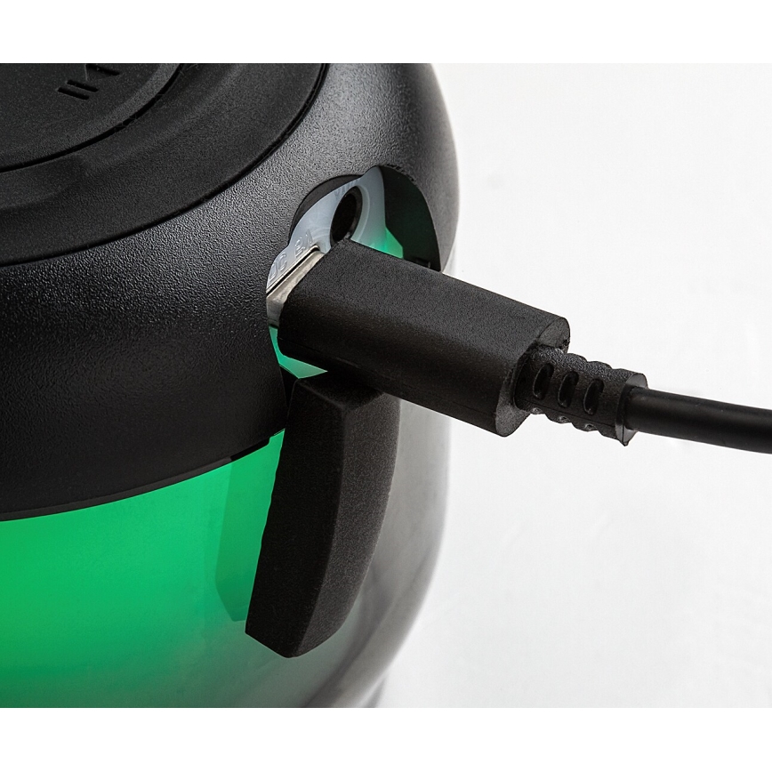 Rabalux - RGB Stolní lampa s reproduktorem RGB/3W/3,7V 500mAh