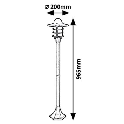 Rabalux - Venkovní lampa 1xE27/20W/230V IP44