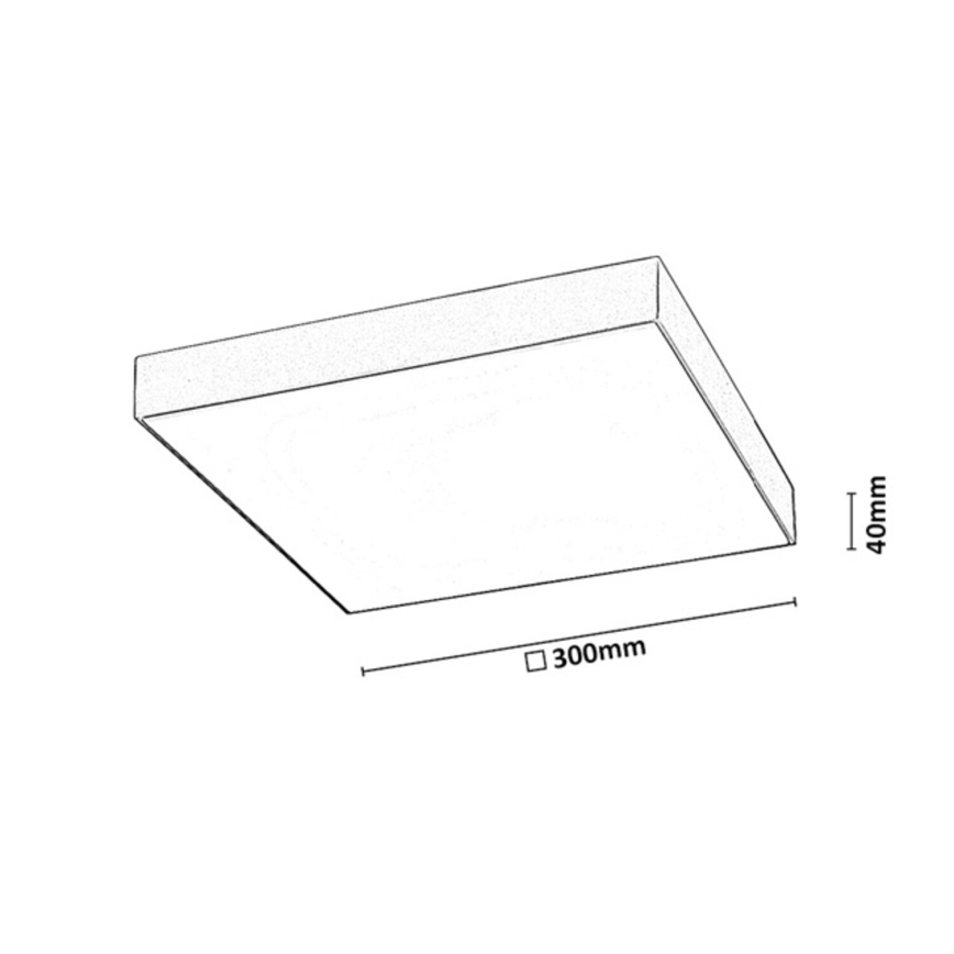 Rabalux - LED Koupelnové stropní svítidlo LED/24W/230V 2800/4000/6000K IP44