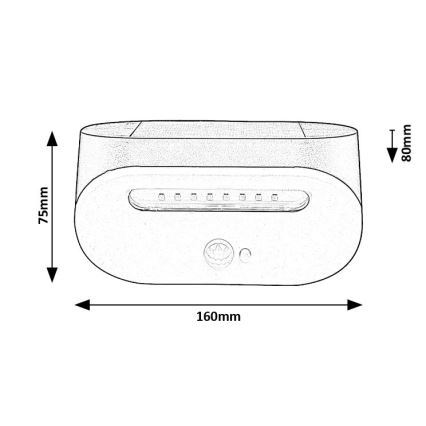 Rabalux - LED Solární svítidlo se senzorem LED/3,2W/3,7V IP44