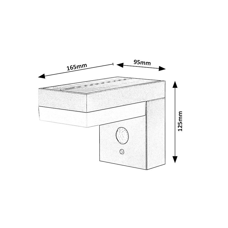 Rabalux - LED Solární svítidlo se senzorem LED/6W/3,7V IP44 2200 mAh