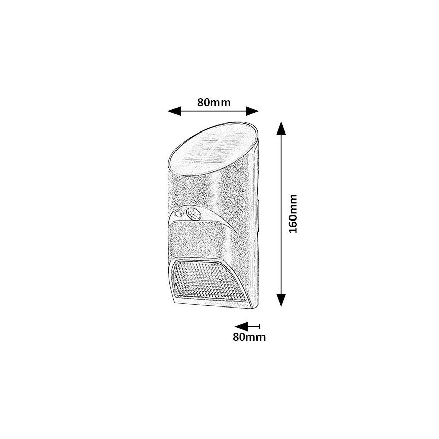 Rabalux - LED Solární svítidlo se senzorem LED/3,6W/3,7V IP44