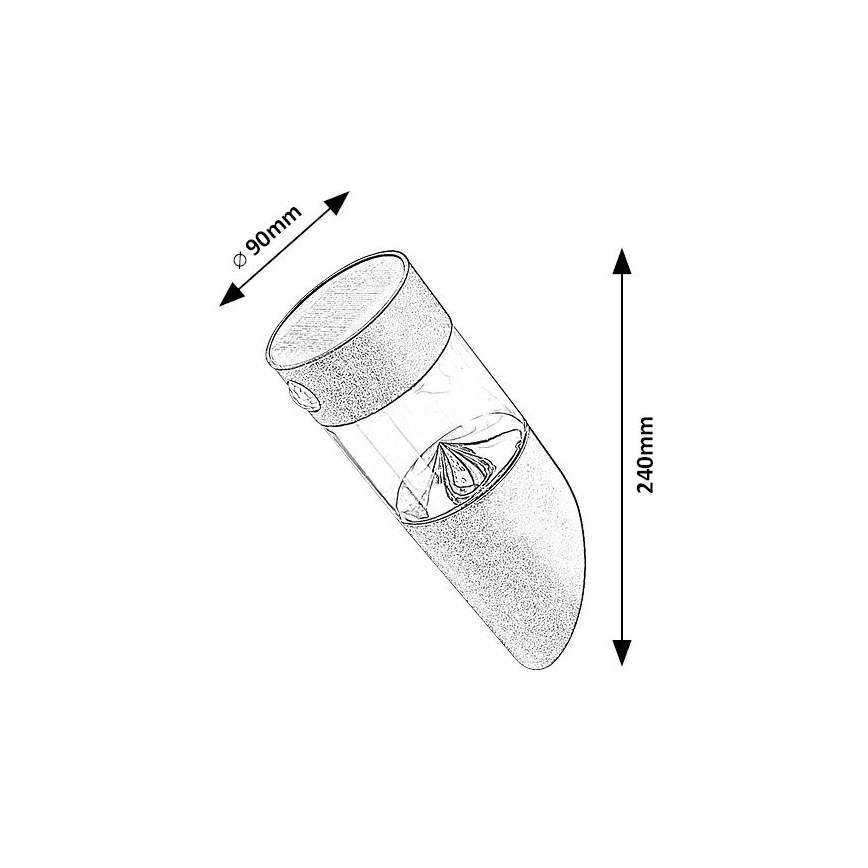 Rabalux - LED Solární svítidlo se senzorem LED/1,5W/3,7V IP44