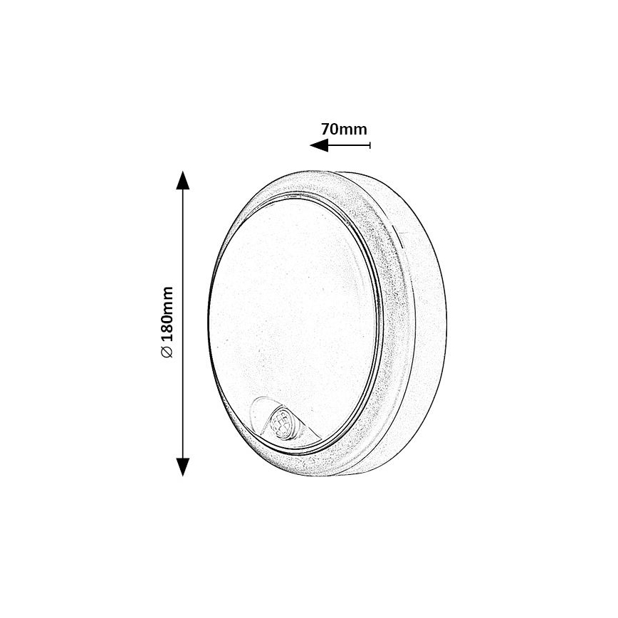 Rabalux - LED Venkovní nástěnné svítidlo se senzorem LED/15W/230V IP54