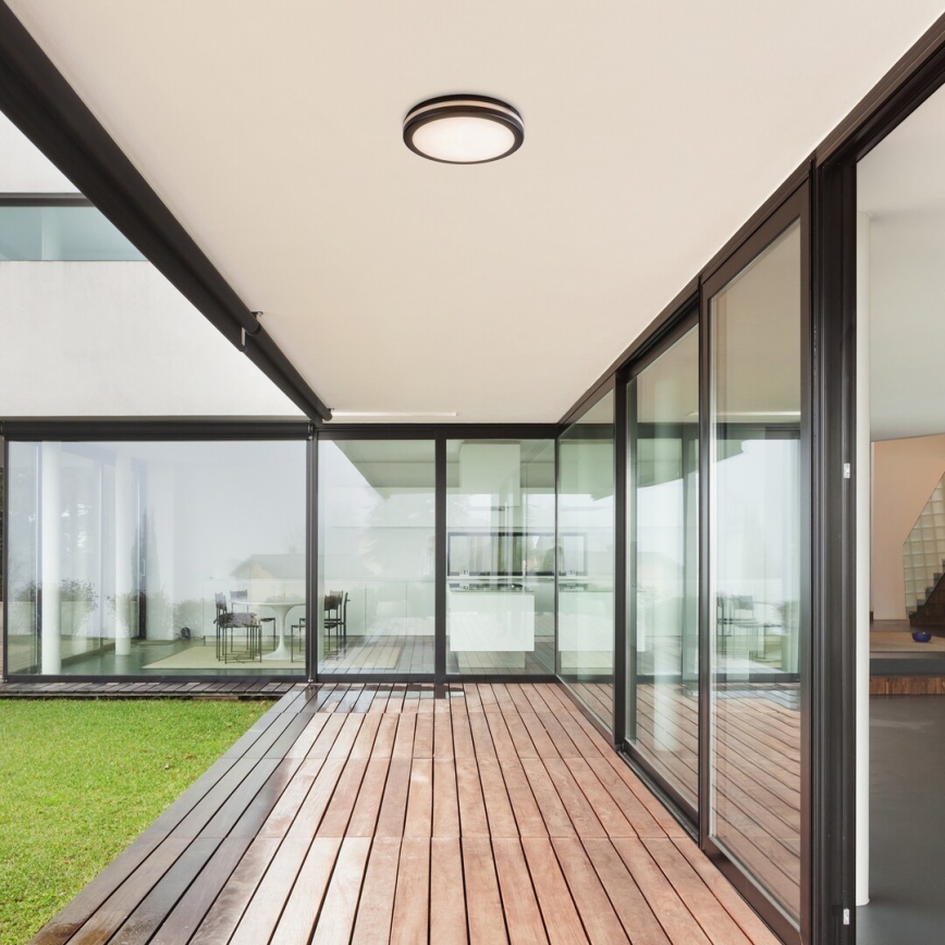 Rabalux - LED Koupelnové stropní svítidlo LED/28W/230V 3000/4000/6500K IP54 černá