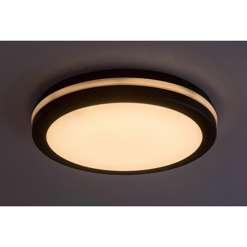 Rabalux - LED Koupelnové stropní svítidlo LED/28W/230V 3000/4000/6500K IP54 černá