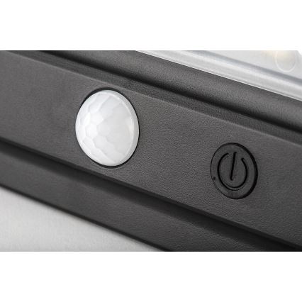 Rabalux - LED Solární nástěnné svítidlo se senzorem LED/7W/3,7V IP54 černá 3000 mAh