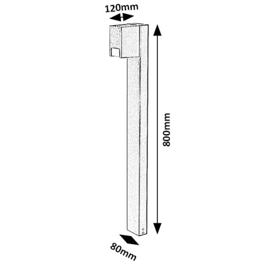 Rabalux - Venkovní lampa 1xGU10/7W/230V IP44 černá