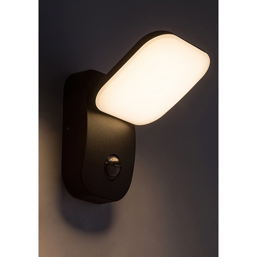 Rabalux - LED Venkovní nástěnné flexibilní svítidlo se senzorem LED/12W/230V IP44