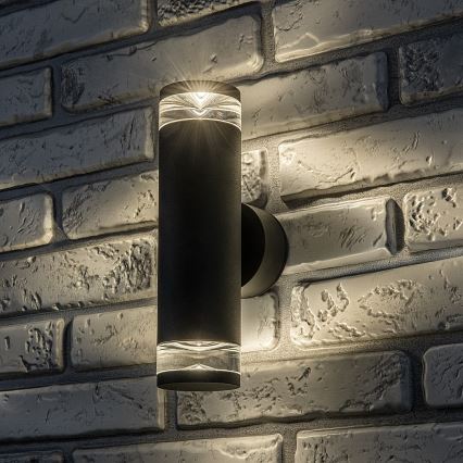 Rabalux - Venkovní nástěnné svítidlo 2xGU10/10W/230V IP54 antracit