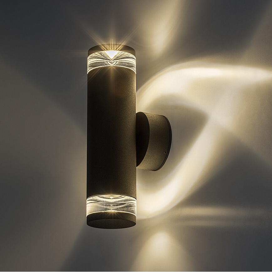 Rabalux - Venkovní nástěnné svítidlo 2xGU10/10W/230V IP54 antracit