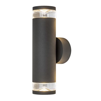 Rabalux - Venkovní nástěnné svítidlo 2xGU10/10W/230V IP54 antracit