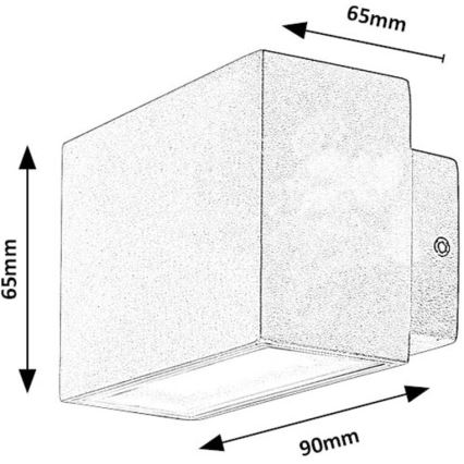 Rabalux - LED Venkovní nástěnné svítidlo LED/7W/230V IP54 bílá