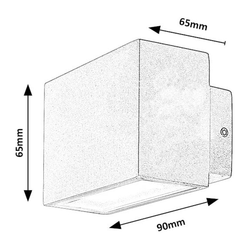 Rabalux - LED Venkovní nástěnné svítidlo LED/7W/230V IP54 bílá