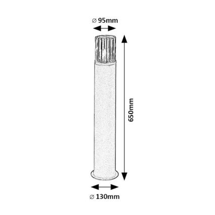 Rabalux - Venkovní lampa 1xE27/60W/230V IP54 černá