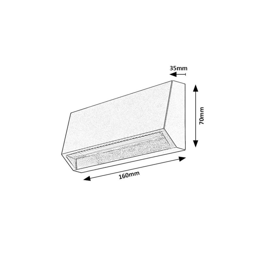 Rabalux - LED Venkovní nástěnné svítidlo LED/3W/230V IP54