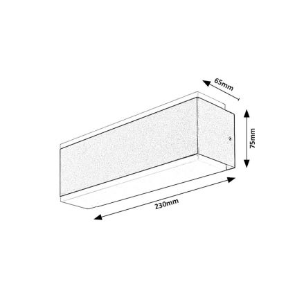Rabalux - LED Venkovní nástěnné svítidlo LED/12W/230V IP54