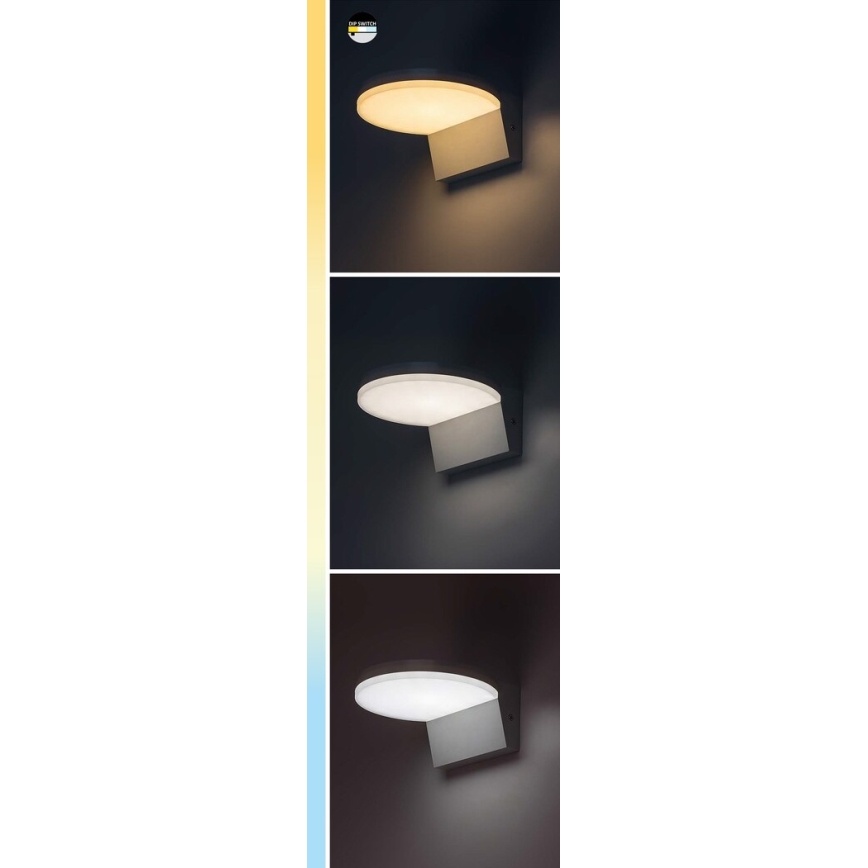 Rabalux - LED Venkovní nástěnné svítidlo LED/9W/230V 2700/4000/6500K IP54 černá