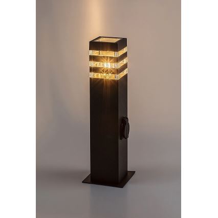 Rabalux - Venkovní lampa se zásuvkou 1xE27/12W/230V IP44