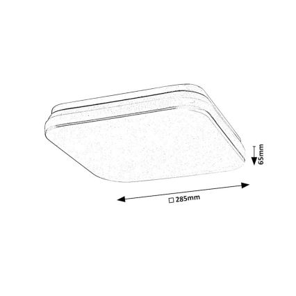 Rabalux - LED Koupelnové stropní svítidlo se senzorem LED/18W/230V 3000K IP44