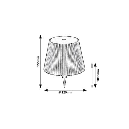 Rabalux - LED Stmívatelné nabíjecí stínidlo na láhev LED/2W/5V IP44