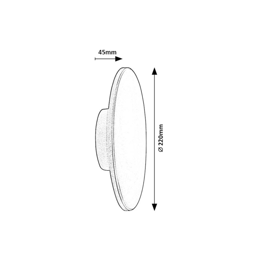 Rabalux - LED Venkovní nástěnné svítidlo 15W/230V 2700/4000/6500K IP65 černá