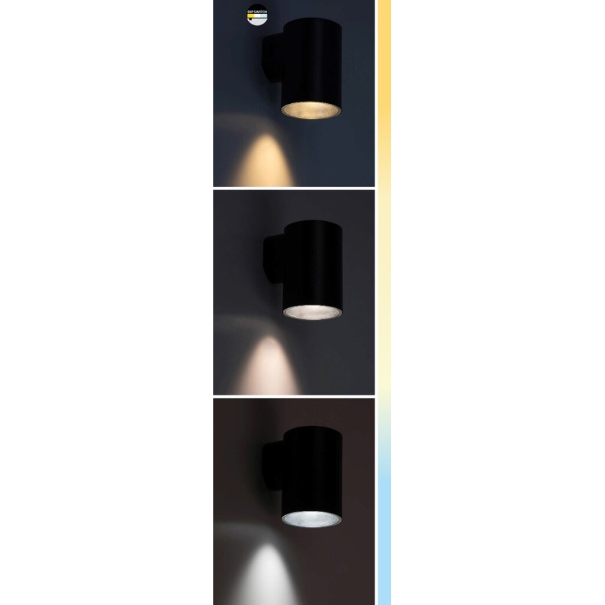 Rabalux - LED Venkovní nástěnné svítidlo LED/9W/230V 2700/4000/6500K IP65 černá