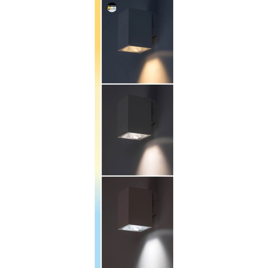 Rabalux - LED Venkovní nástěnné svítidlo LED/18W/230V 2700/4000/6500K IP65 černá