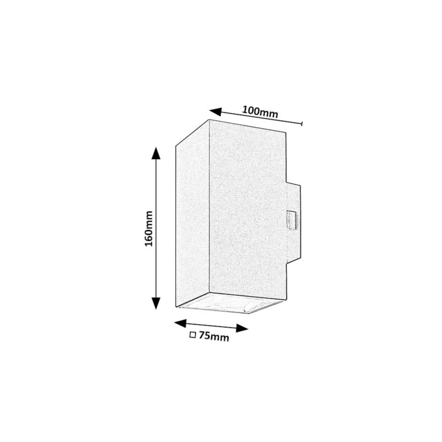 Rabalux - LED Venkovní nástěnné svítidlo LED/18W/230V 2700/4000/6500K IP65 černá