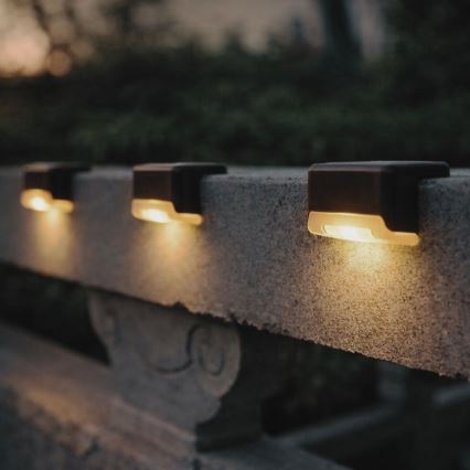 Rabalux - SADA 4x LED Solární nástěnné svítidlo se senzorem soumraku LED/0,06W/1,2V 300 mAh IP44