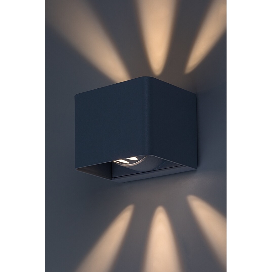 Rabalux - LED Venkovní nástěnné svítidlo LED/10W/230V IP54 šedá