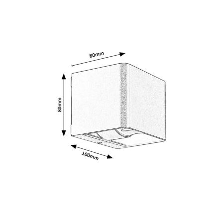 Rabalux - LED Venkovní nástěnné svítidlo LED/10W/230V IP54 šedá