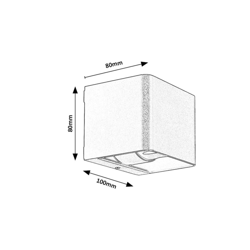 Rabalux - LED Venkovní nástěnné svítidlo LED/10W/230V IP54 šedá